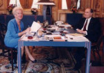 Monique Pantel et Franois Mitterrand - Reproduction interdite, collection personnelle de Monique Pantel